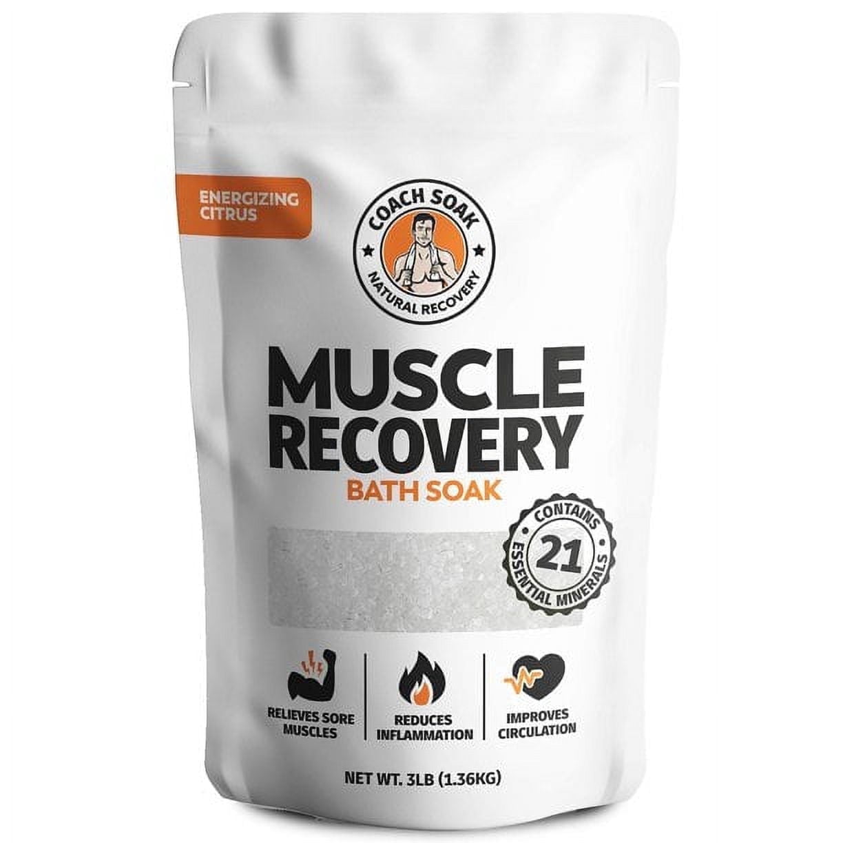 Coach Soak magnesium muscle recovery bath soak citrus dead sea salt essential oils post workout relief