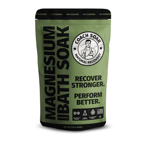 Coach Soak Recovery Bath Soak & Post Workout Magnesium Flakes - Eucaluptus Tea Tree