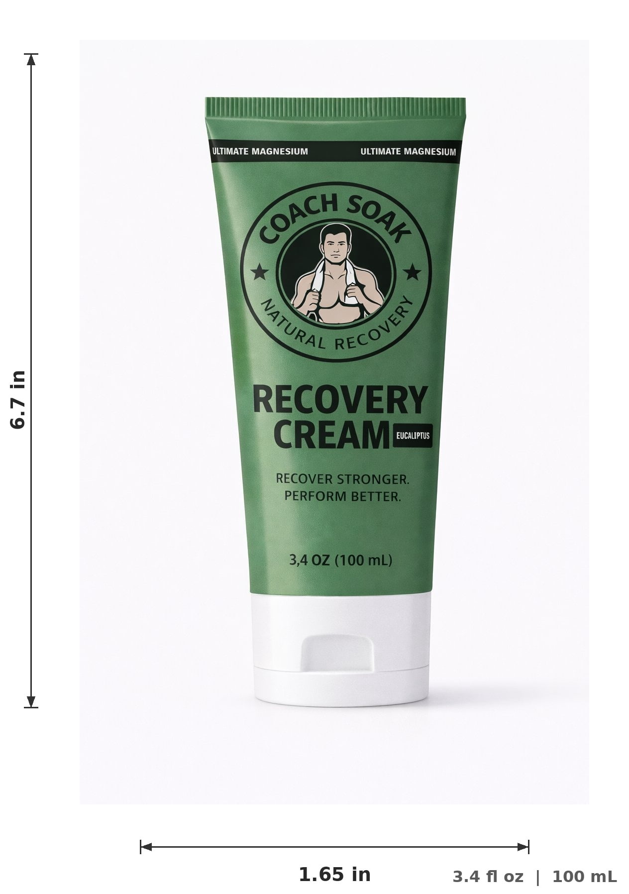 Coach Soak Eucalyptus Muscle Recovery Cream for Sore Muscle Relief and Wellness