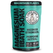 Coach Soak Muscle Recovery Magnesium Flakes & Dead Sea Salt Bath Soak, Peppermint, 3 lbs