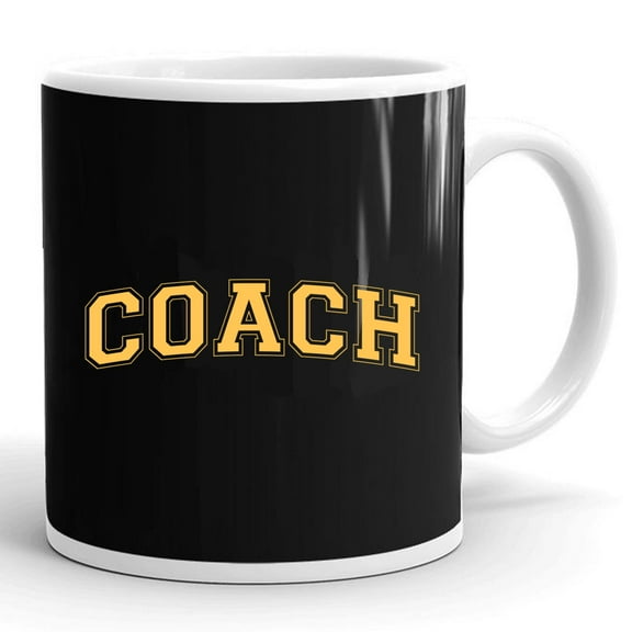 Coach Sports Trainer Vintage Gift Ceramic Mug 11oz (White;11oz)