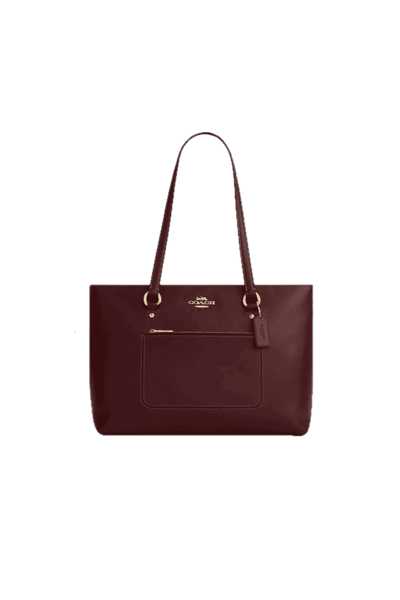 Station Tote Bag In Maroon