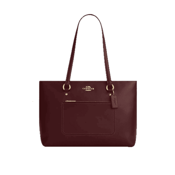 Coach Station Tote Bag In Maroon