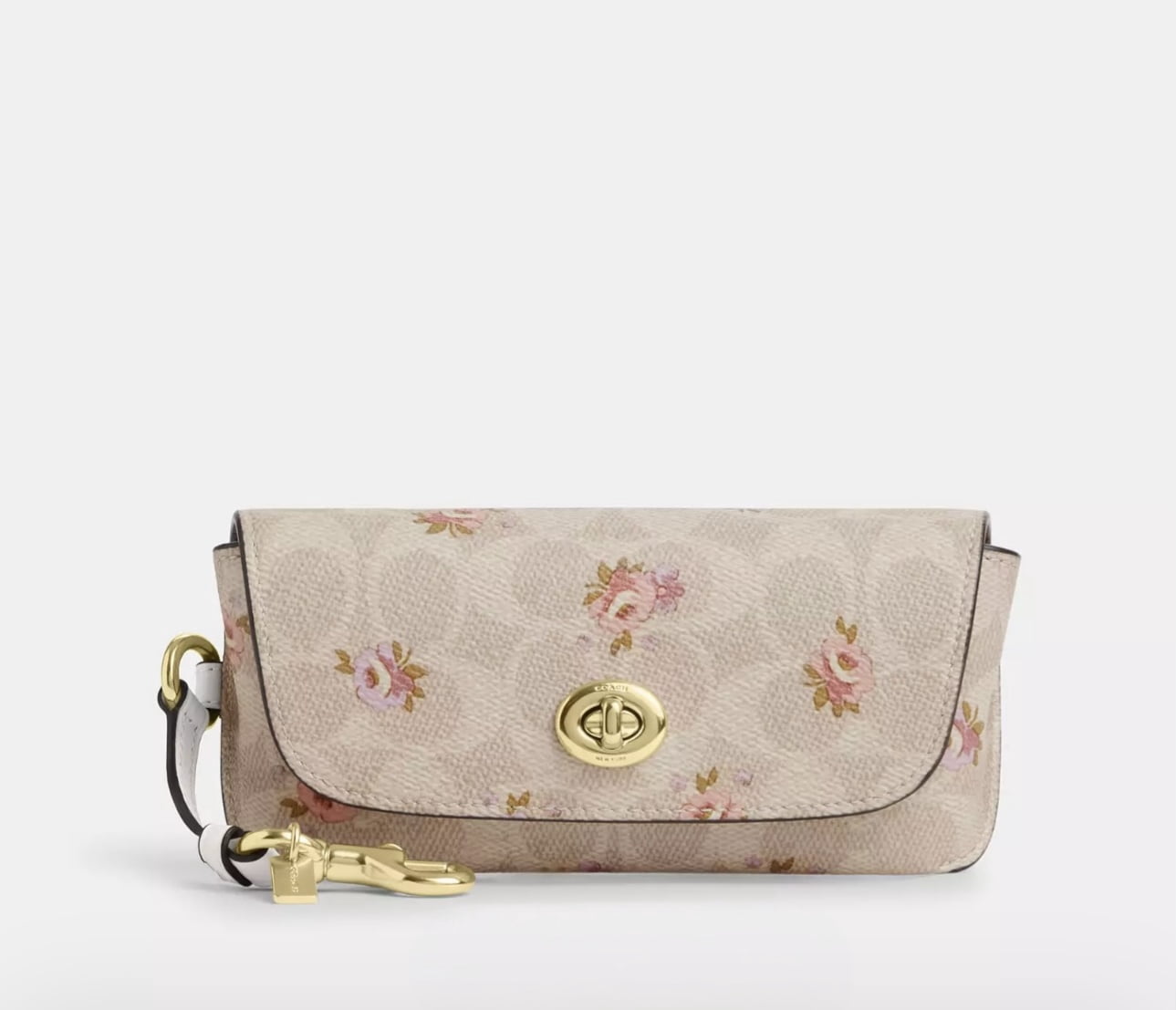 Coach Signature C Sunglass Case NWOT NWT Coach Sunglass Case CZ207 Signature Canvas & Smooth  main image 4