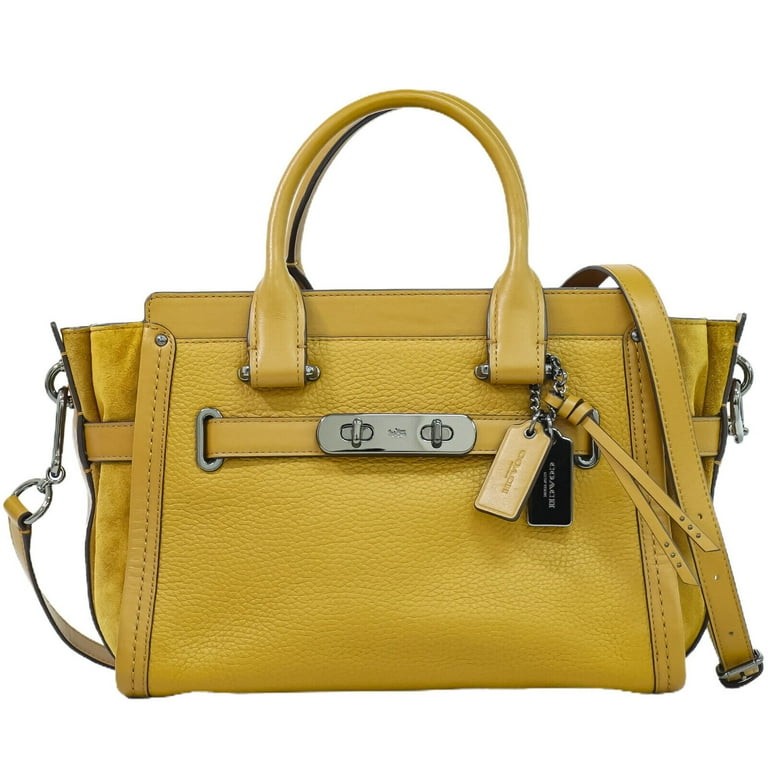 Pre Owned Coach Swagger Brown Leather Handbag Walmart