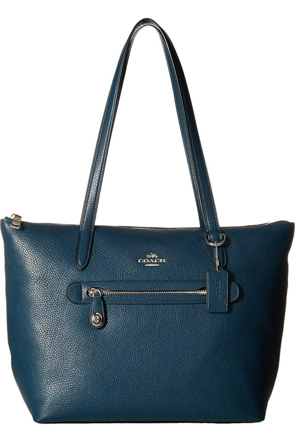 Taylor Leather Shoulder Tote, Mineral