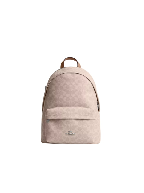 Taylor Small Backpack In Signature Canvas (Sand Taupe)