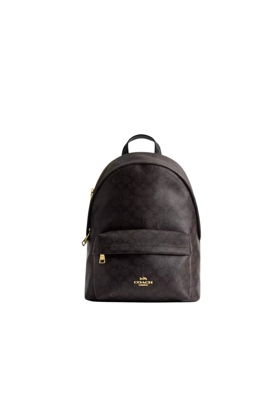 Taylor Small Backpack In Signature Canvas (Walnut/Black)