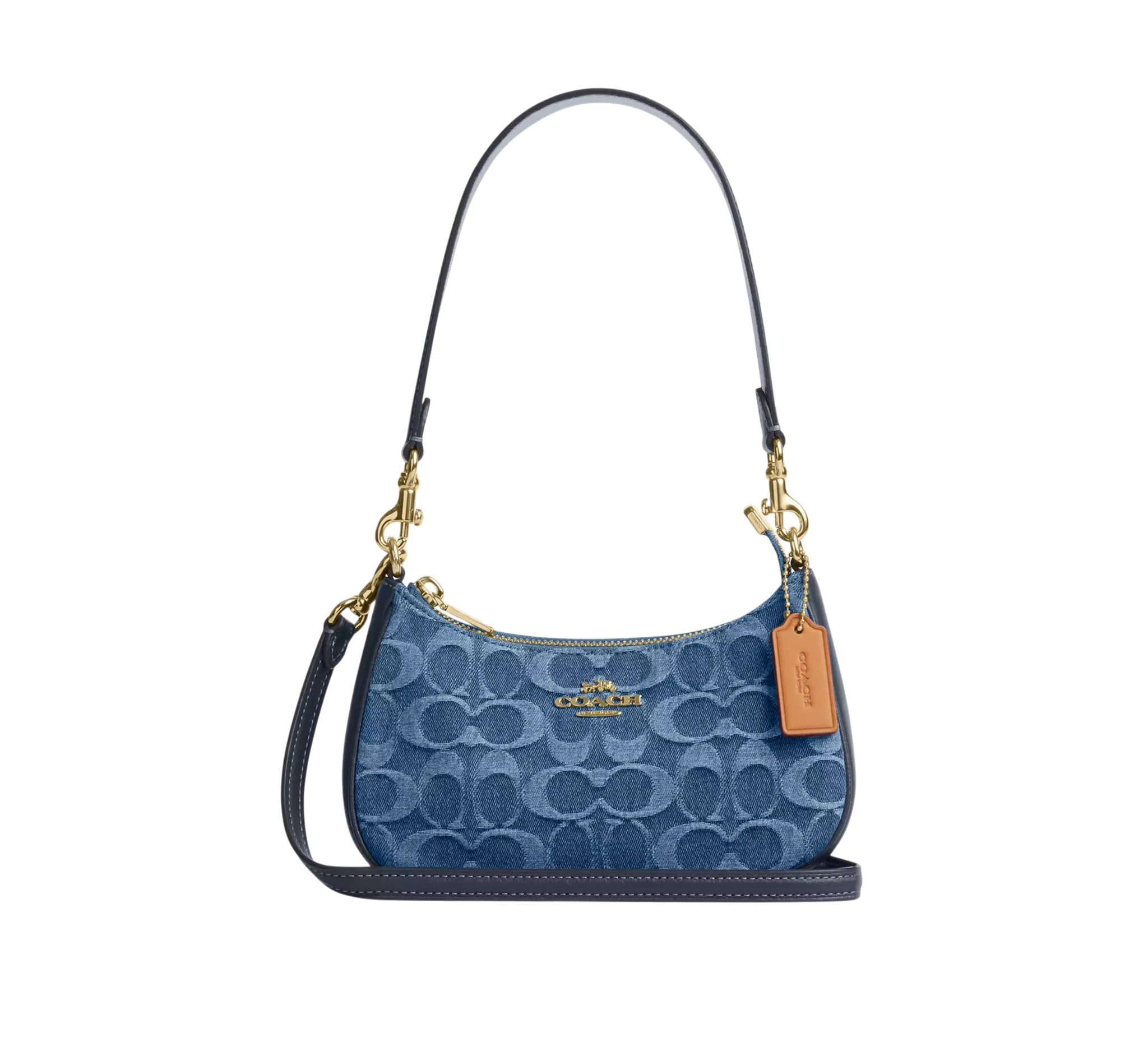 Coach Teri Mini Crossbody Bag in Signature Denim with Zip-Top