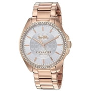 Coach Tristen Silver Dial Rose Gold Tone Womens Quartz Watch 14503138