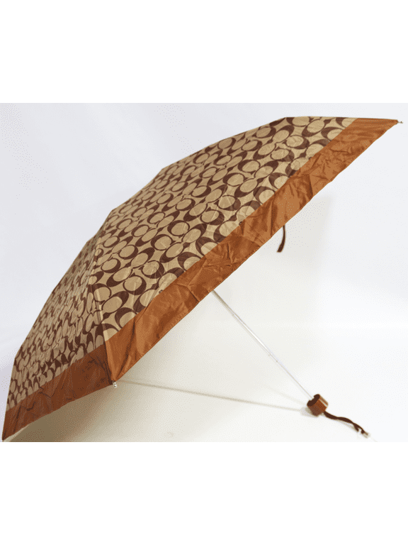 UV Signature Mini Umbrella, Khaki/Saddle