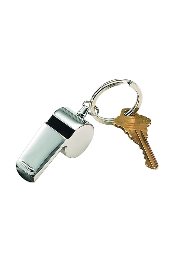 003481 2 in. Stainless Steel Coach Whistle Key Chain