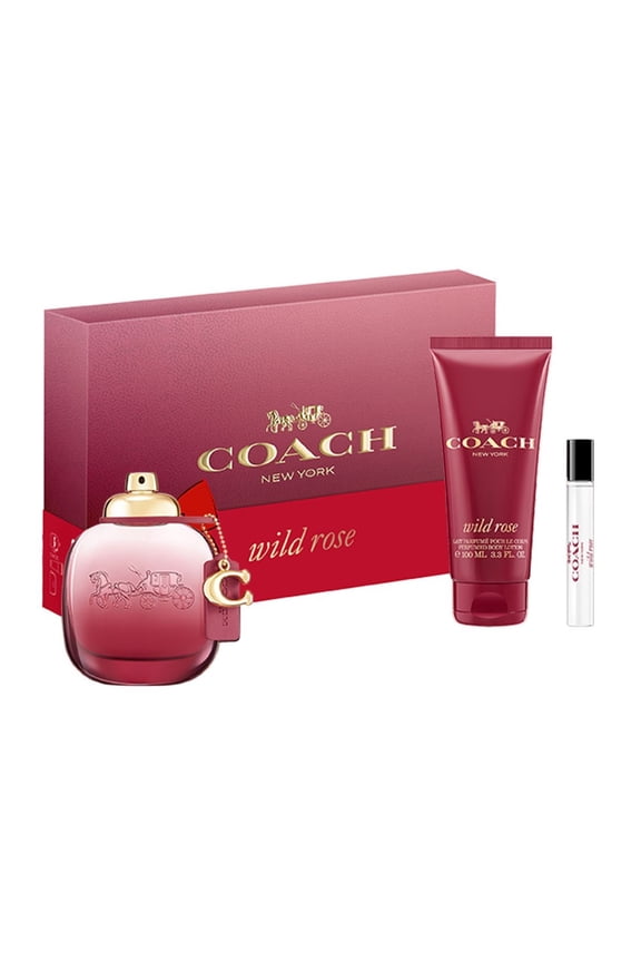 Wild Rose 3.0 Oz Eau De Parfum Spray by Coach Gift Set for Women