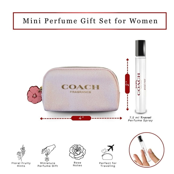 Coach Wild Rose Perfume for Women Mini EDP Spray 7.5ml