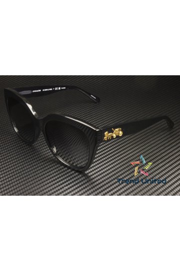Coach Cat-Eye Sunglasses with Gold Accent New Coach HC8434U CBY91 M (53 - 19) with Gold lenses and White  main image 2
