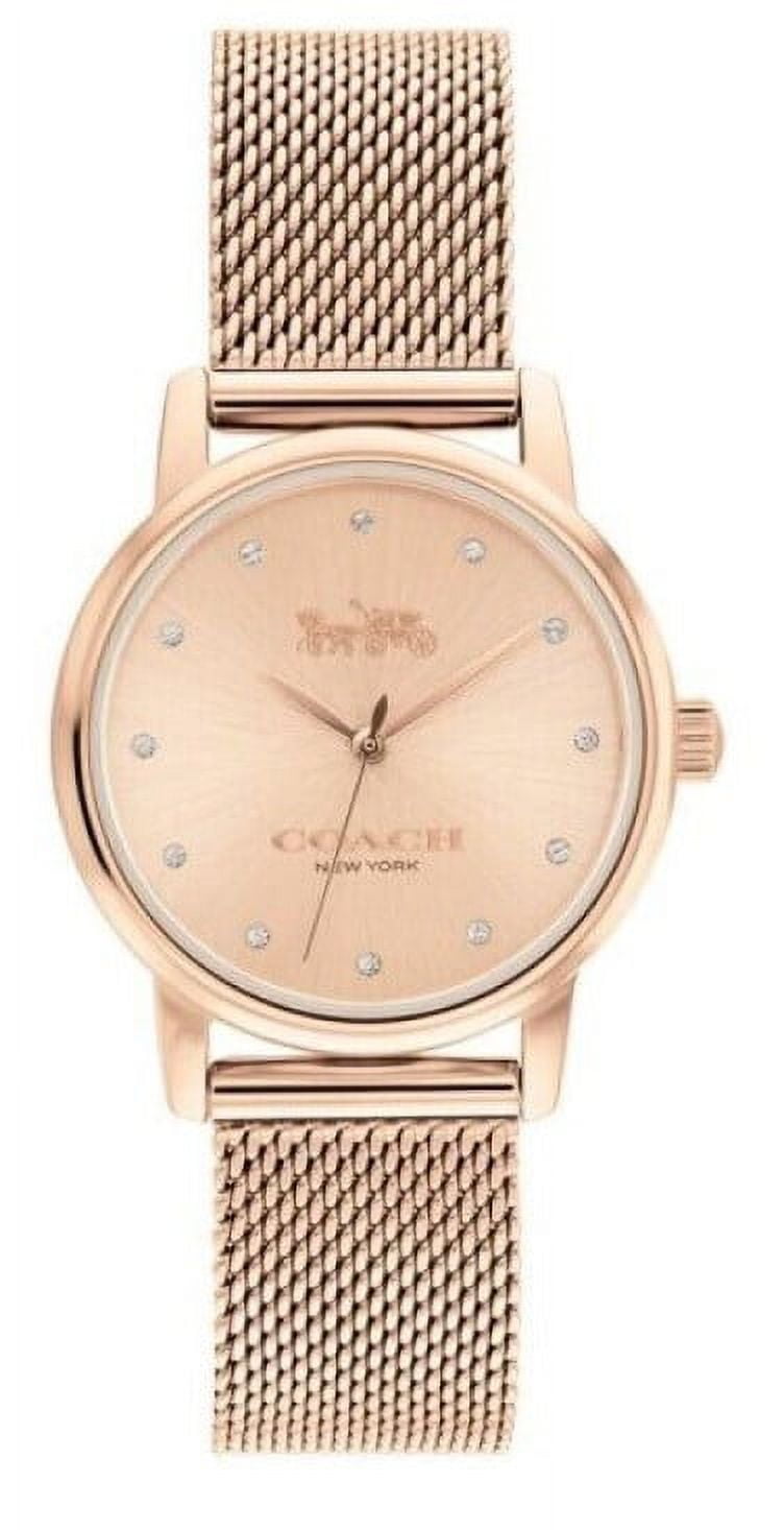 COACH 腕時計 14503949ローズゴールド Coach Grand Women's Watch, 28mm, Rose Gold Tone, Stainless