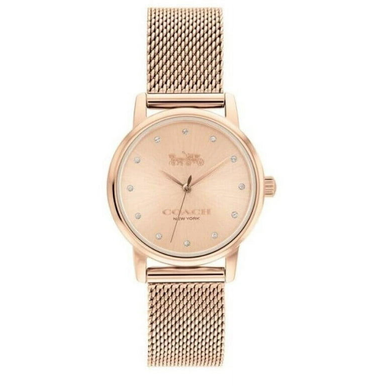Coach Grand Women's Watch, 28mm, Rose Gold Tone, Stainless Steel