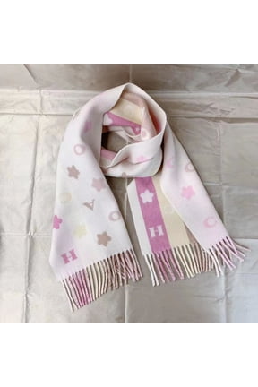 Women's 4623 Stars Striped Print Muffler In Pink Multi