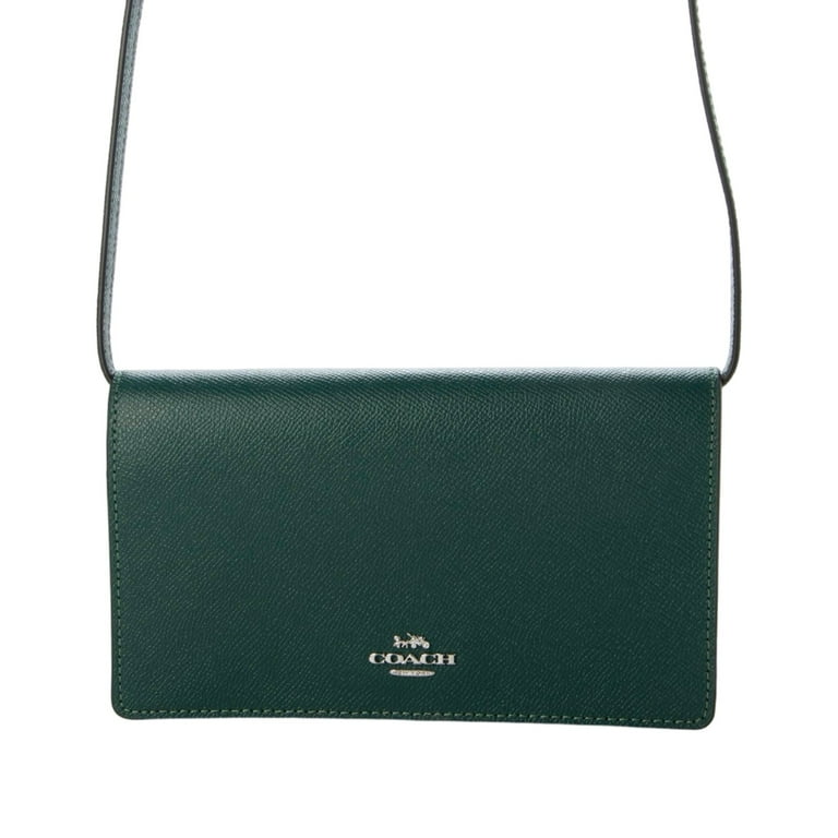 Coach Anna Foldover Coach Pebbled Leather Foldover Crossbody