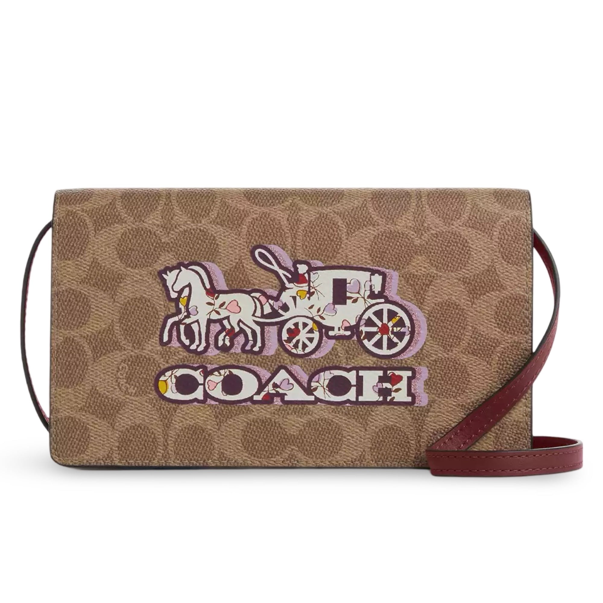 Coach Women's Anna Small Foldover Clutch Crossbody Bag in