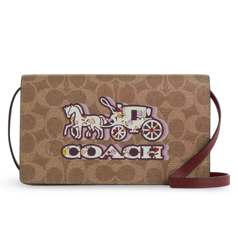Coach Women's Anna Small Foldover Clutch Crossbody Bag in