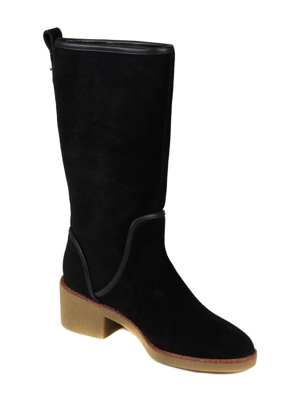Women's Black Palmer Pull On Suede Cold Weather Boots