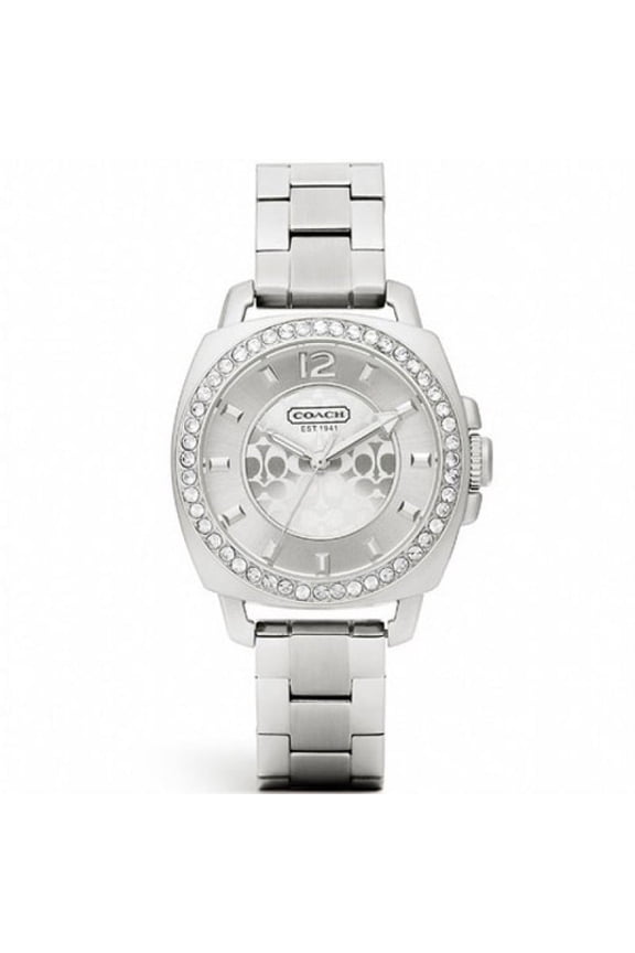 Women's Boyfriend' Crystal Bezel Bracelet Watch, 35mm