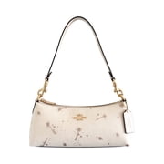 Coach Womens Charlotte Small Shoulder Bag With Star Print Chalk Multi
