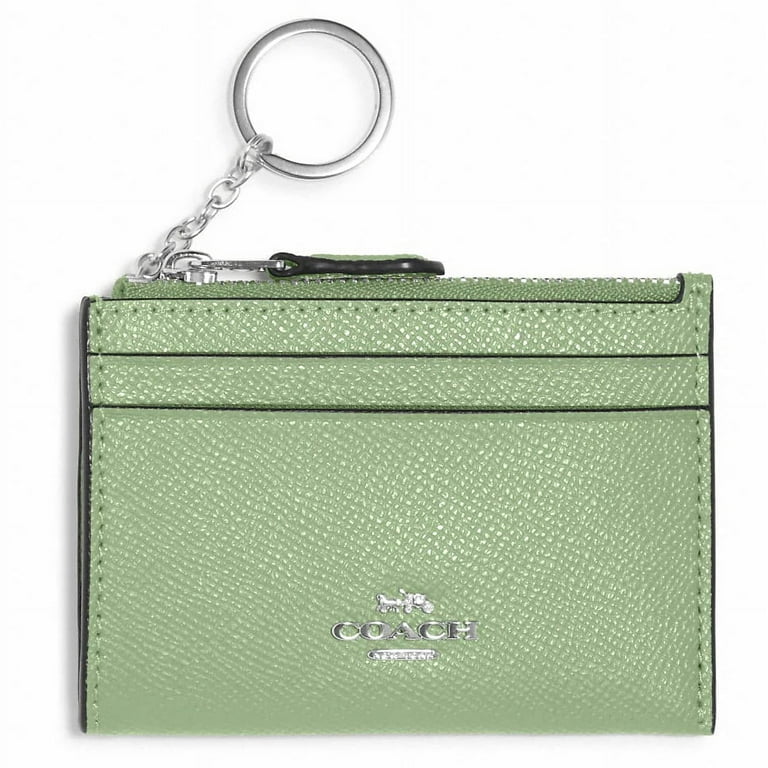 Coach Women's Crossgrain Leather Mini Skinny ID Card Case (Pale