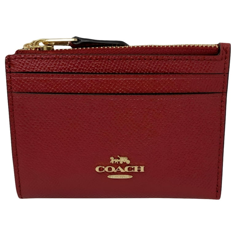 Coach Women's Crossgrain Leather Mini Skinny ID Card Case