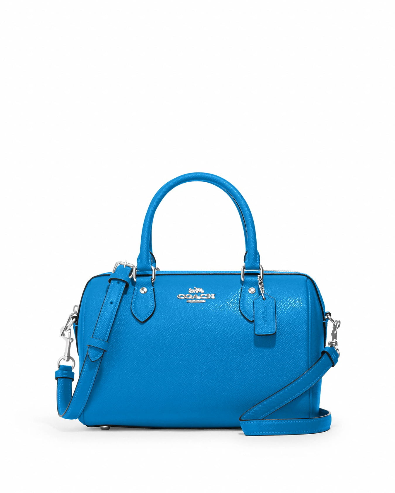 Rowan Satchel Handbag in Electric Blue with Detachable 