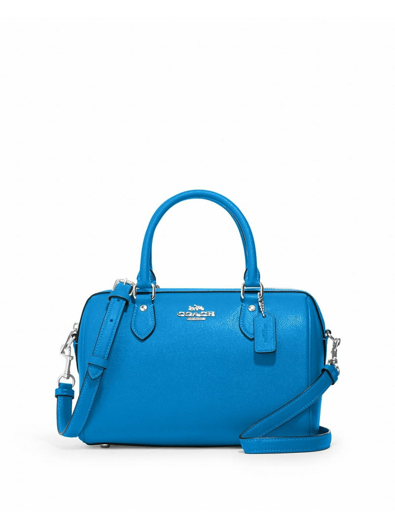 Rowan Satchel Handbag in Electric Blue with Detachable Crossbody