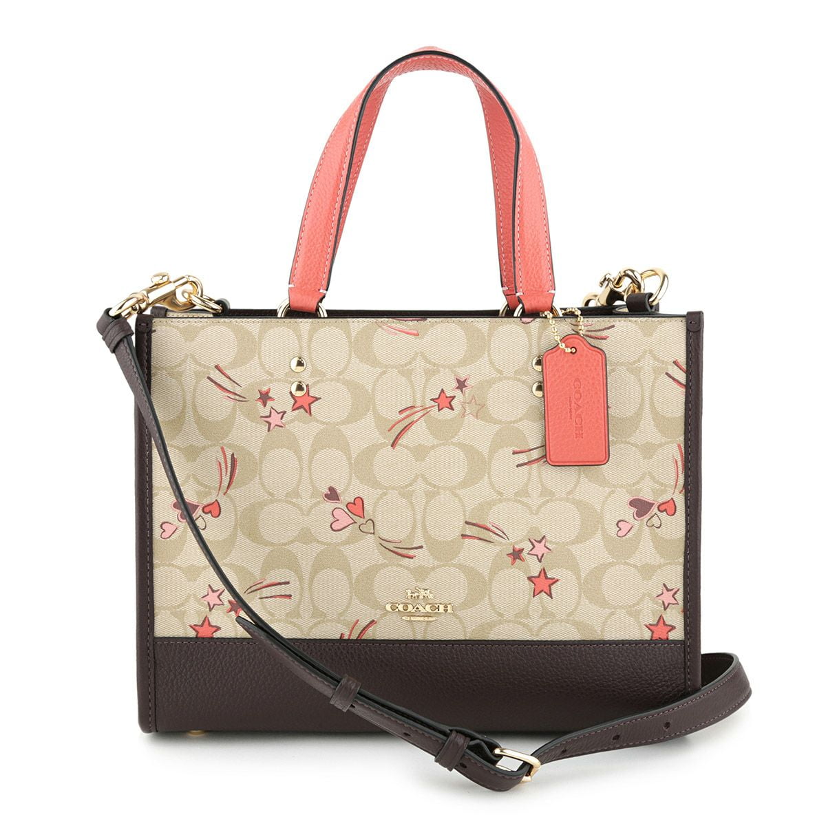 ★キュートな苺★Coach Dempsey Carryall Strawberry Print Bag Coach Dempsey Carryall In Signature Canvas With Strawberry