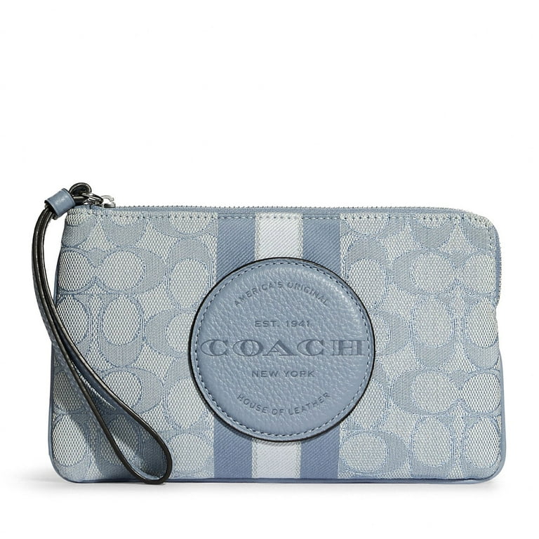 NWT COACHZIP WRISTLET #CB855 VARSITY MOTIF WHITE & store BLUE