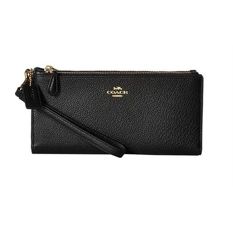 Coach Women's Double Zip Phone Wallet, Brown, 1-Piece