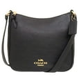 Coach Women's Ellie File Bag Black Leather Crossbody Purse