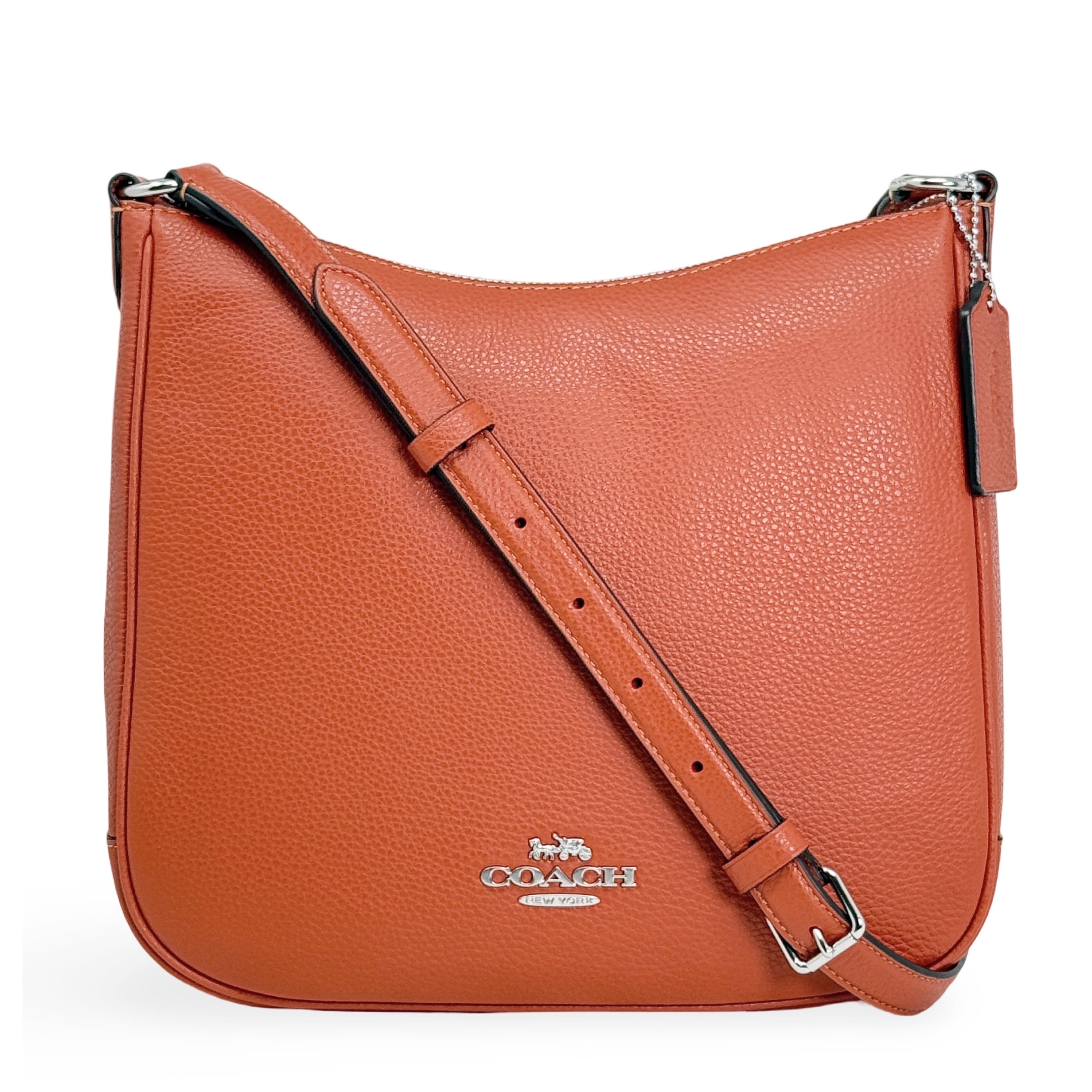 Coach Women's Ellie File Top Zip Crossbody Bag in Pebbled Leather