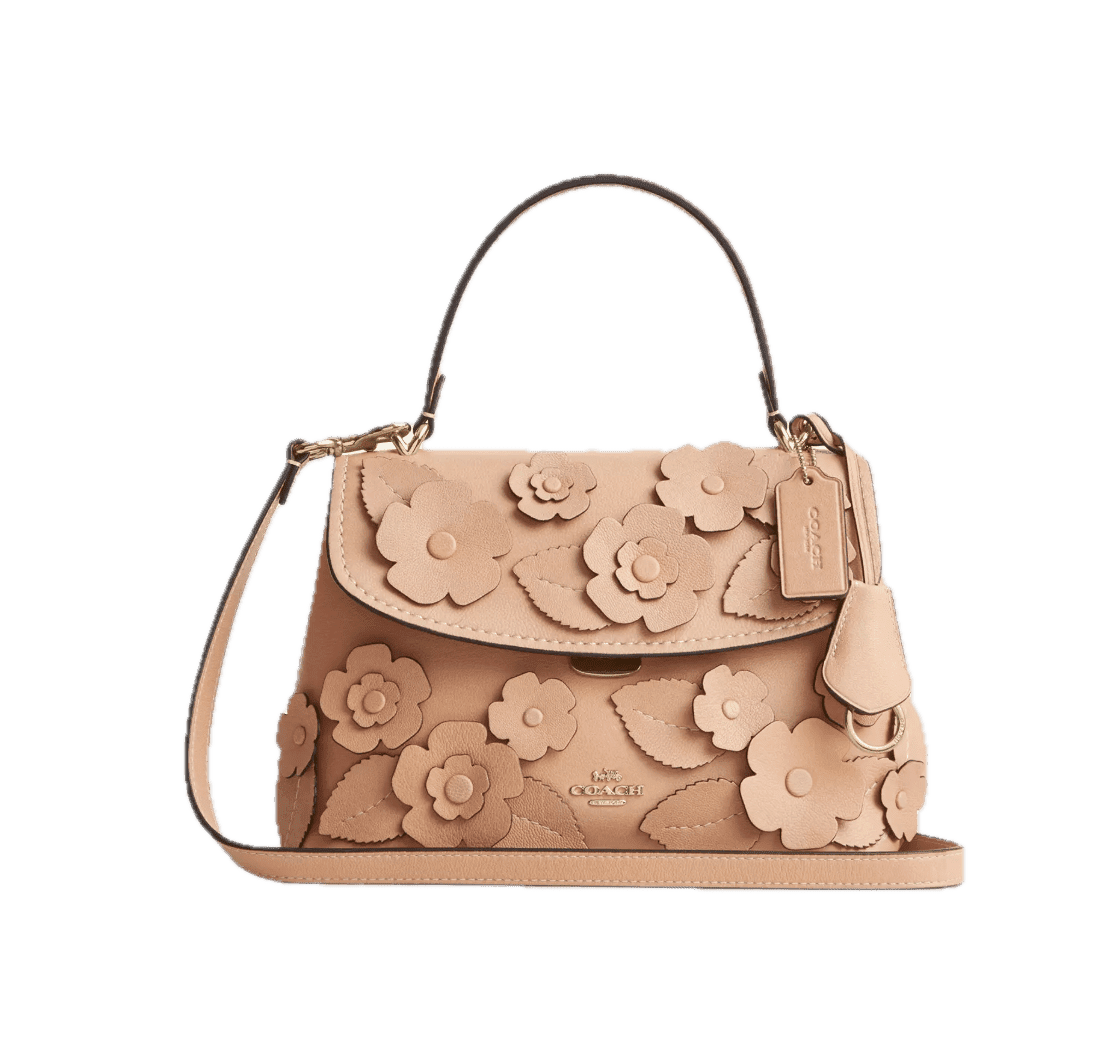 Coach Women's Emory Top Handle Bag With Floral Applique - Walmart.com