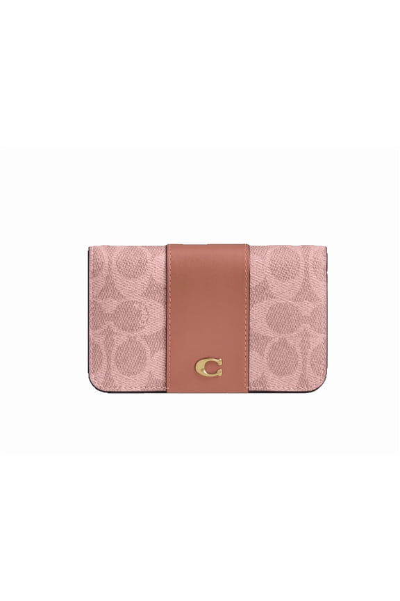 Women's Essential Slim Card Case In Signature Canvas