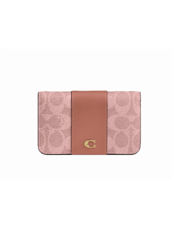 Women's Essential Slim Card Case In Signature Canvas