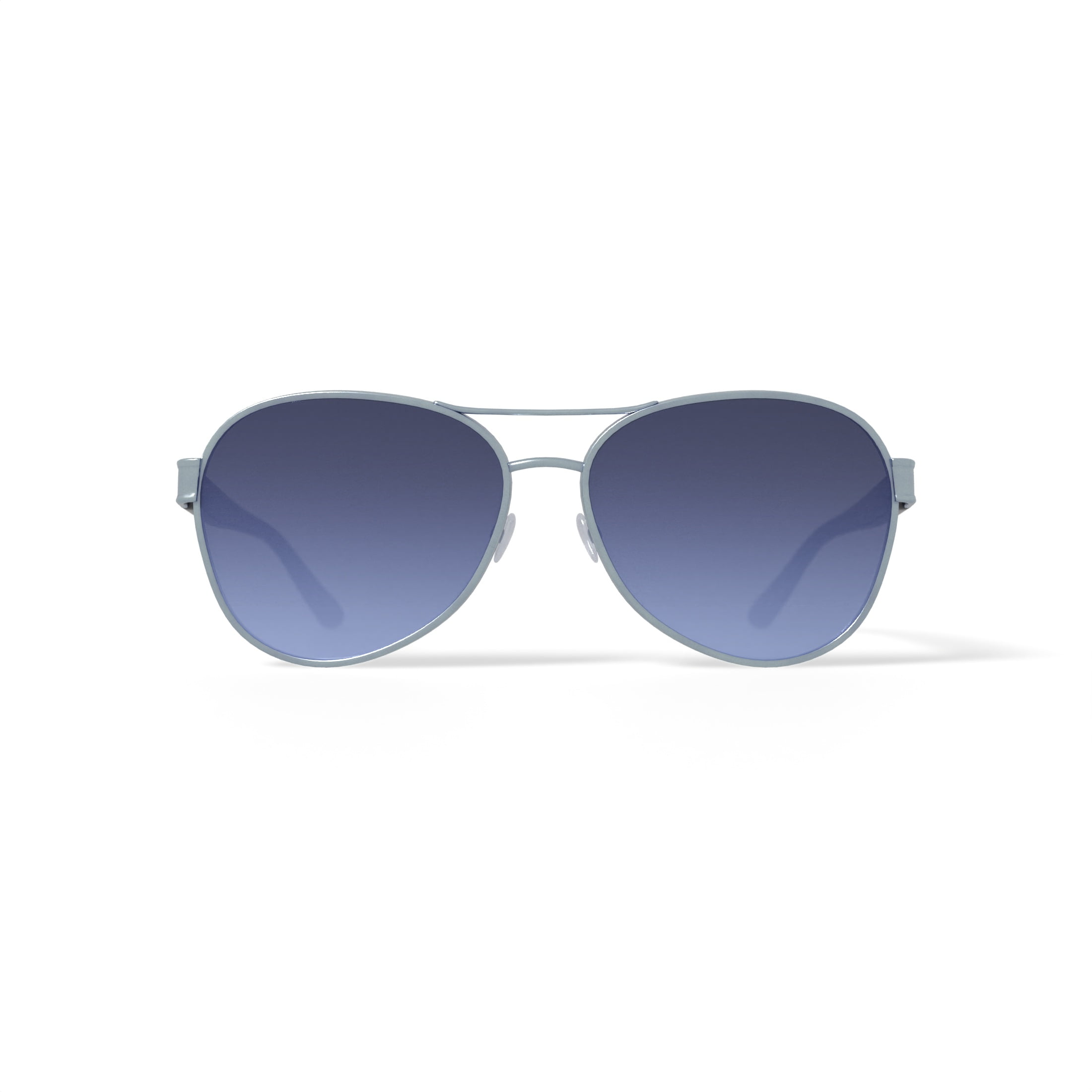 COACH 59 mm HC7115 Silver Frame/Dark Gray Gradient Lens One 