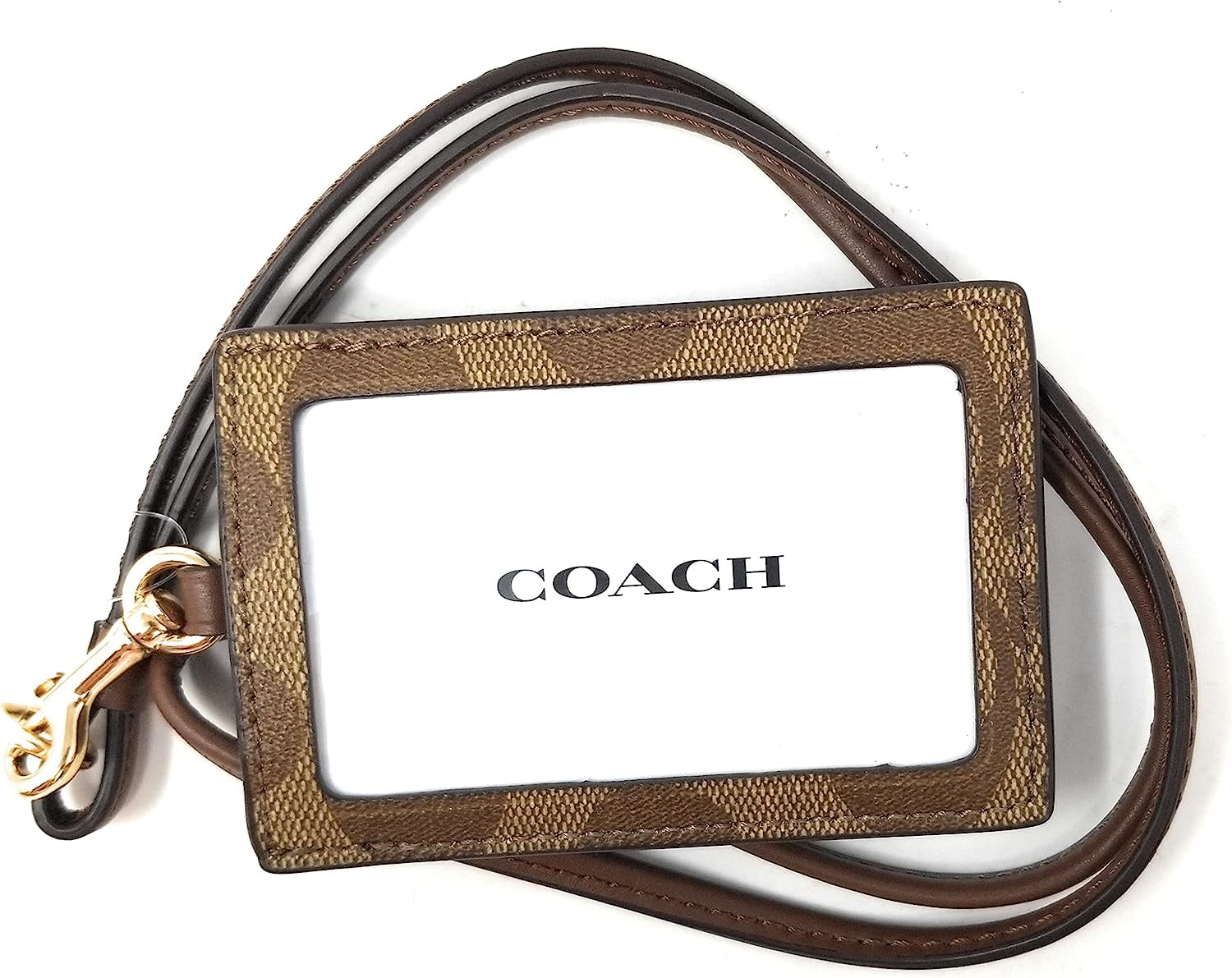 【SALE】COACH*ID LANYARD*カード・パスケース Coach Women's ID Lanyard Card Case, Signature Canvas Leather