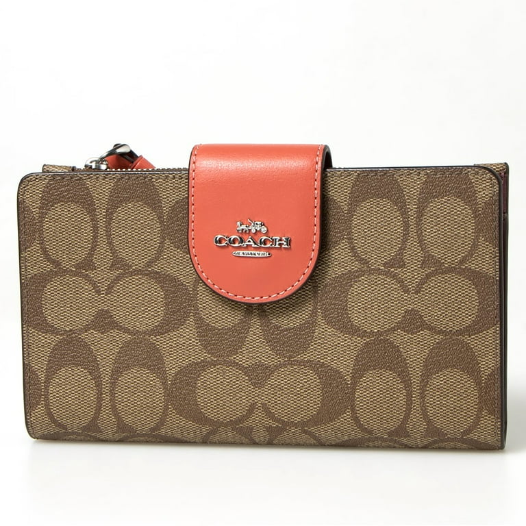【COACH】二つ折り財布 Snap Wallet /Pacific Bright Mineral Coach C2862 Refined Pebble Leather Snap Wallet $178 Gold
