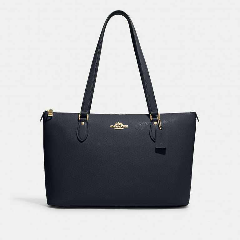 COACH レザー ネイビー レディース トートバッグ 8923 COACH Designer Women's Gallery Leather Tote Bag in Navy with
