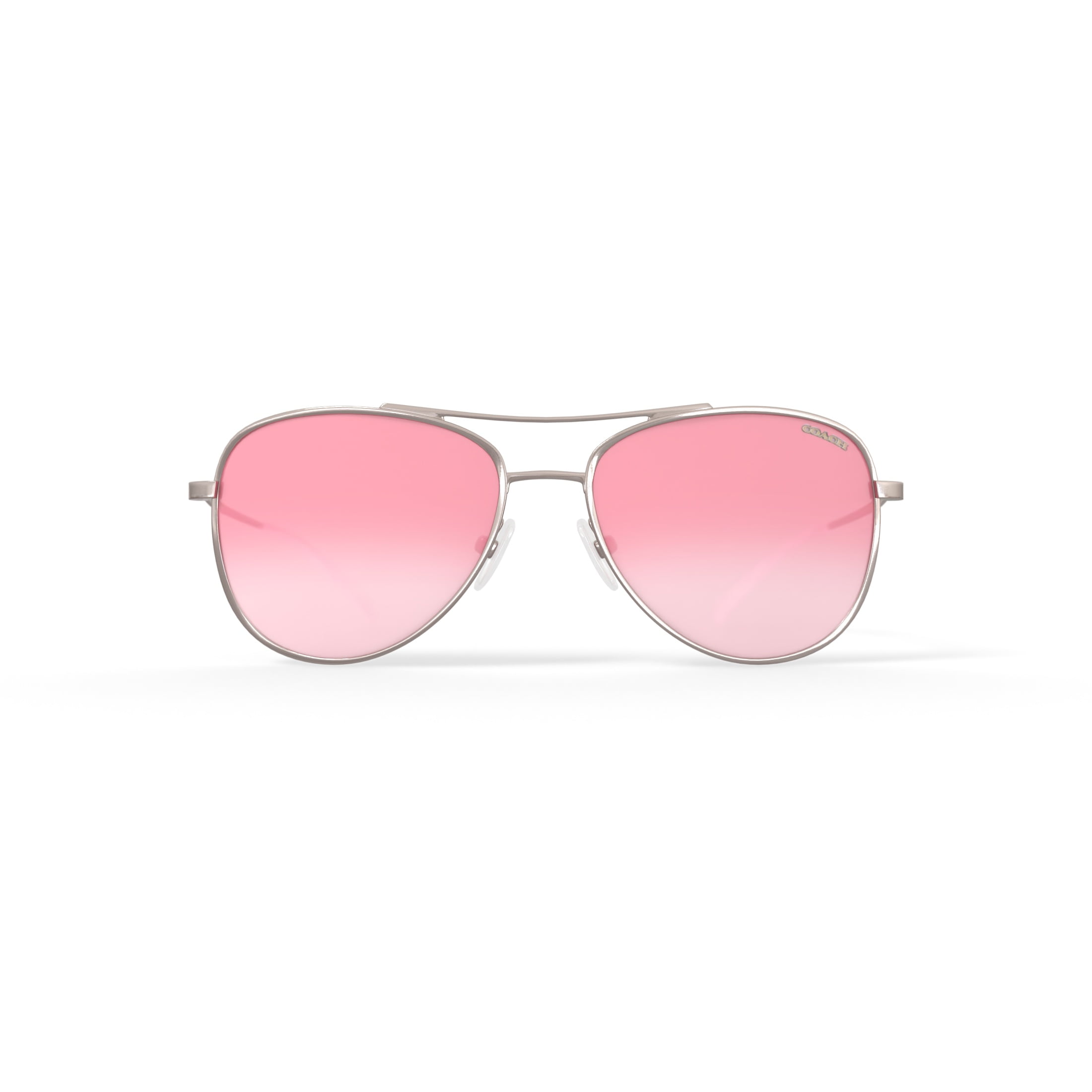 Coach Women's Light Gold-Tone Aviator Sunglasses w/ Gradient Lens HC7079 90056F