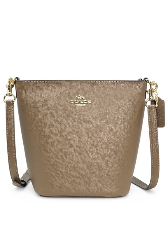 Women's Logan Small Duffle Zip Crossbody Bag (Dark Stone)