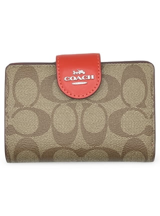Red coach wallets for women sale