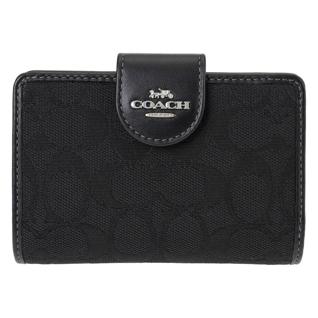 ◇DEINET◇ DEINET SIGNATURE WALLET IN BLACK Coach-Women-s-Medium-Corner-