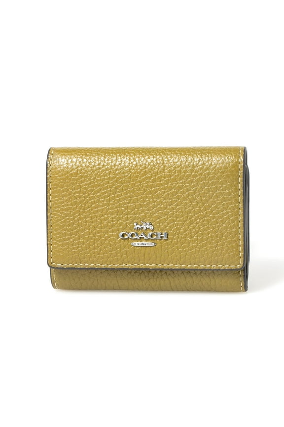 Women's Micro Pebbled Leather Snap Wallet (Citron)