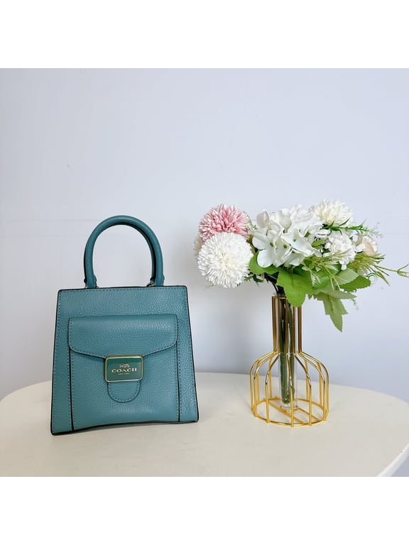Women's Mini Pepper Pebbled Leather Crossbody Bag (Marine)